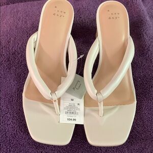A New Day Women's Beige  Sandals Sz 10